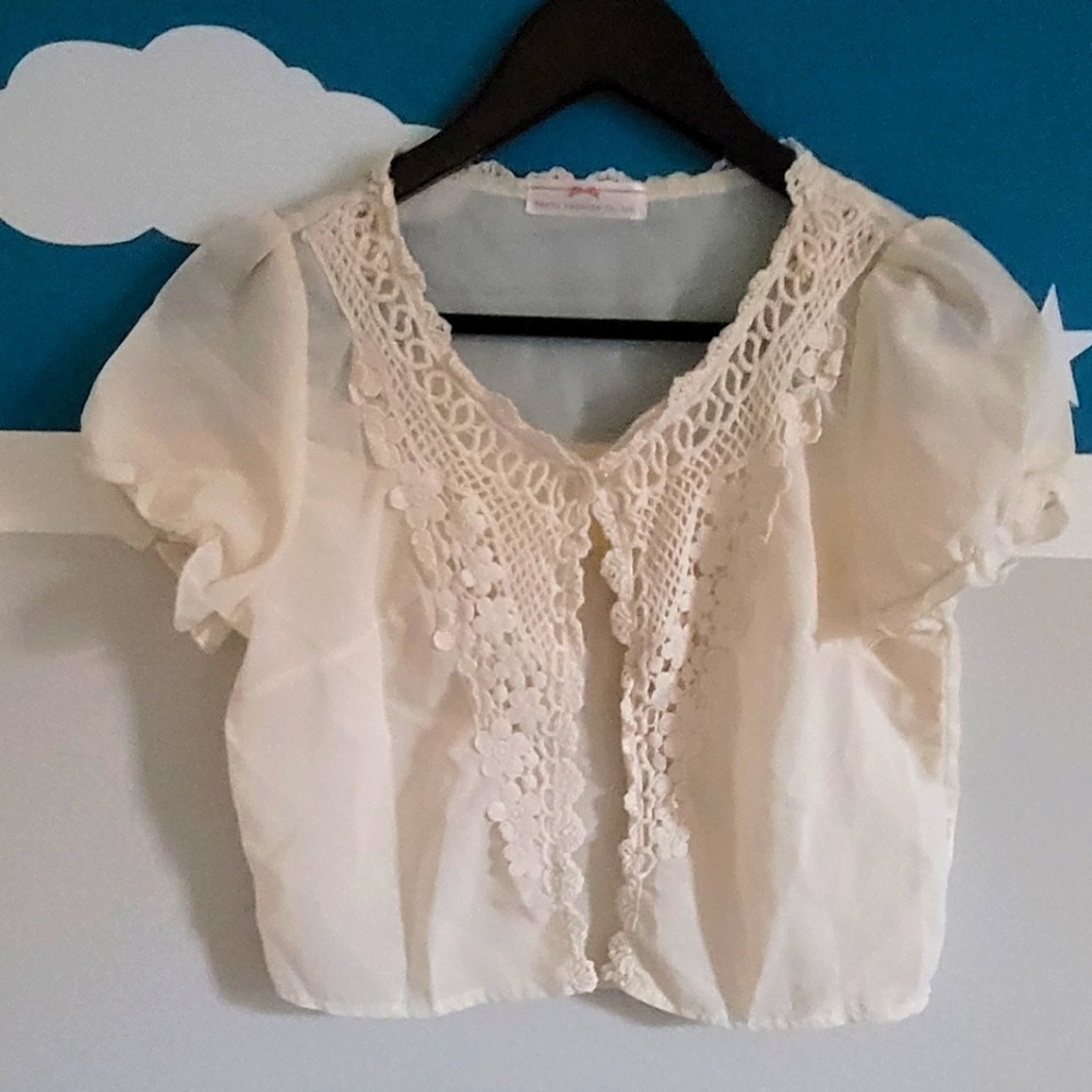 Light weight Laced Chiffon Shrug Cardigan